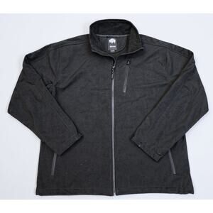 Buffalo Outdoors Mens Black Softshell Jacket Size XL‎ Extra Large